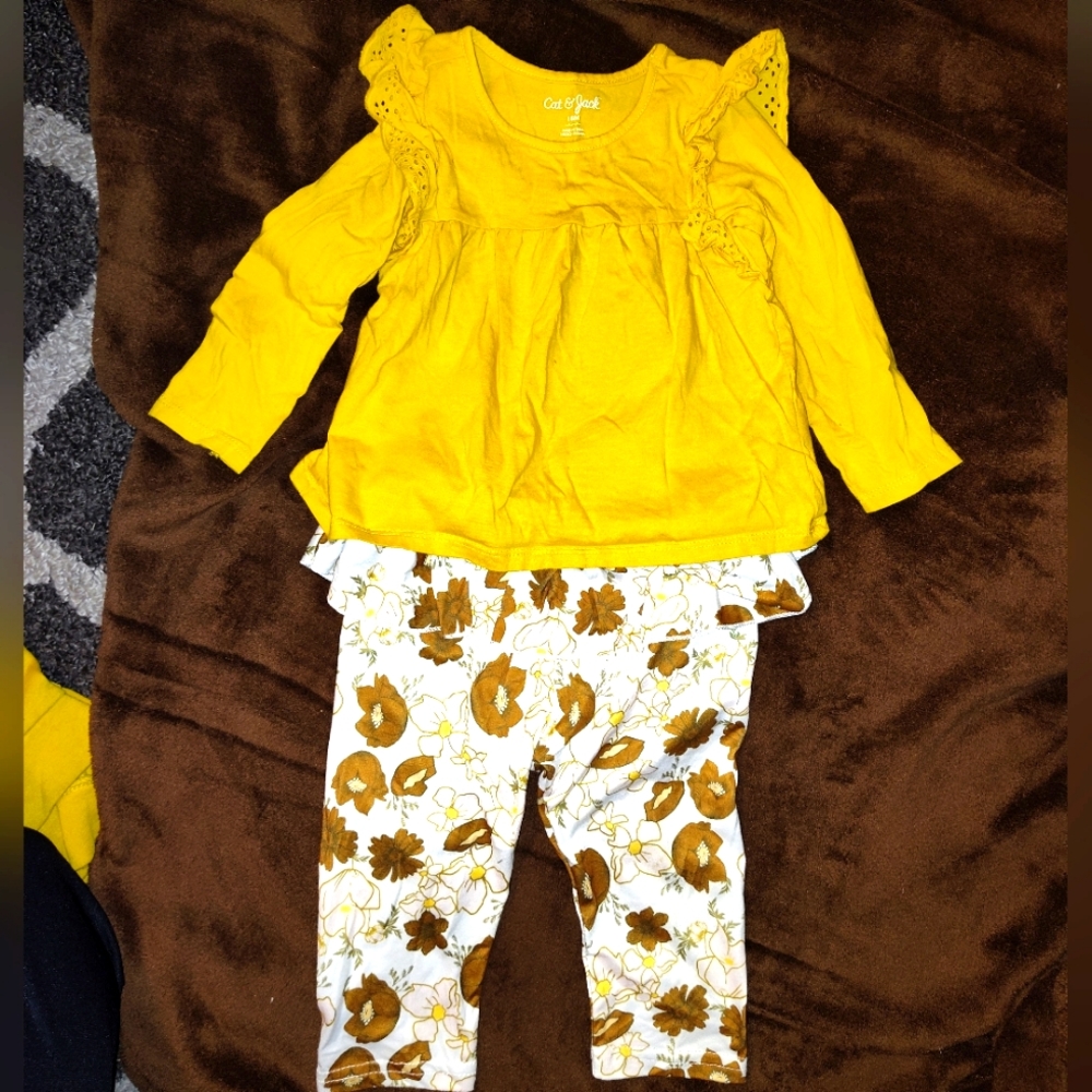 Fall and winter baby girl outfit